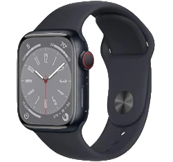 Apple Watch Series 9 41mm Midnight Aluminum Case with Apple OEM Band A2978 GPS Only smartwatch