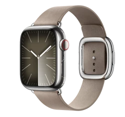 Apple Watch Series 9 41mm Silver Stainless Steel Case with Milanese Loop A2982 GPS Cellular smartwatch