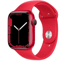 Apple Watch Series 9 45mm Red Aluminum Case with Apple OEM Band A2980 GPS Only smartwatch