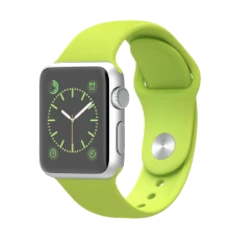 Apple Watch Sport 38mm Silver Aluminum Green Sport Band MJ2U2LL/A smartwatch