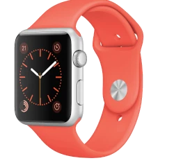 Apple Watch Sport 42mm Silver Aluminum Apricot Sport Band MMFL2LL/A smartwatch
