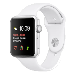 Apple Watch Sport 42mm Silver Aluminum White Sport Band MJ3N2LL/A smartwatch