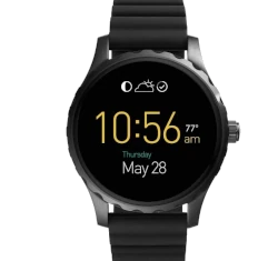 Fossil Q Marshal Gen 2 Black Silicone FTW2107P smartwatch