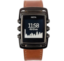 MetaWatch M1 Limited Brown Leather Smartwatch