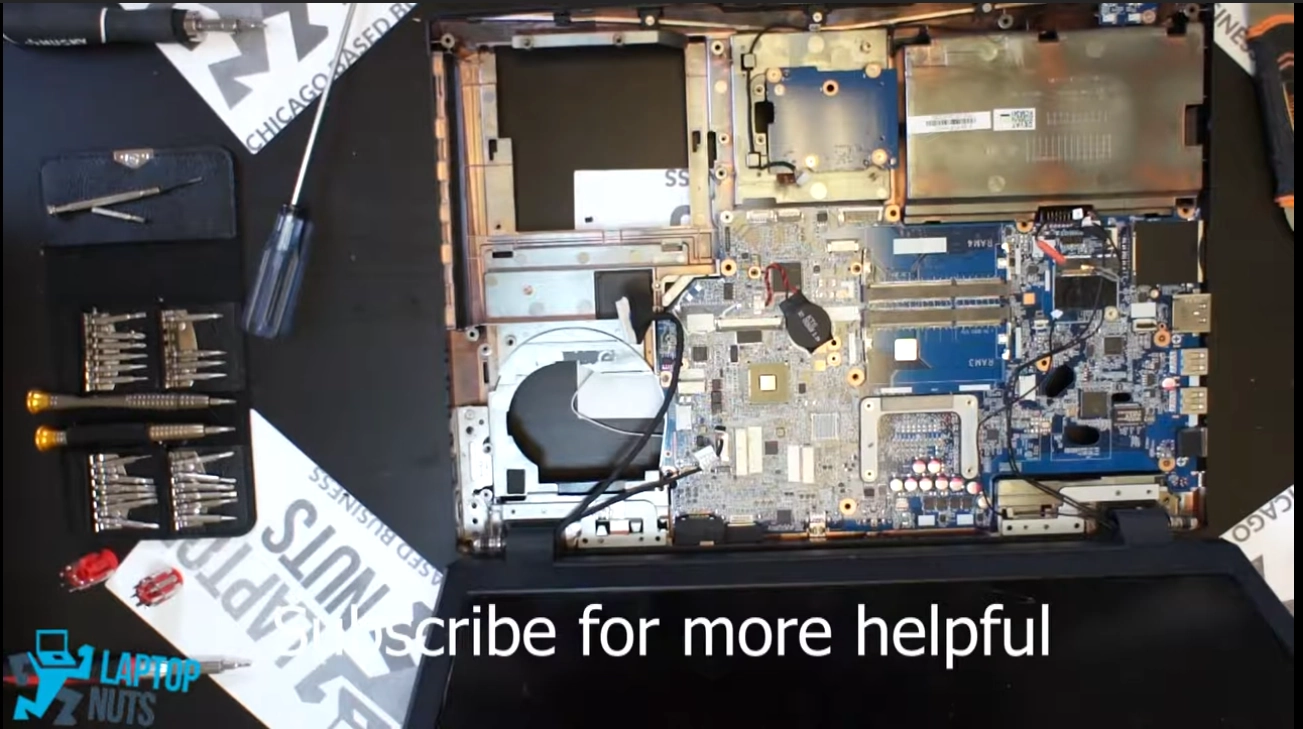 laptop-sager-clevo-p157sm-disassembly-take-apart
